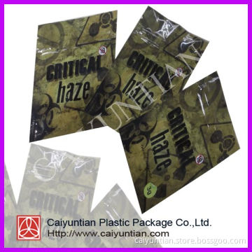 Plastic Bag for Herbal Incense /Small Foil Bag with Zipper Top